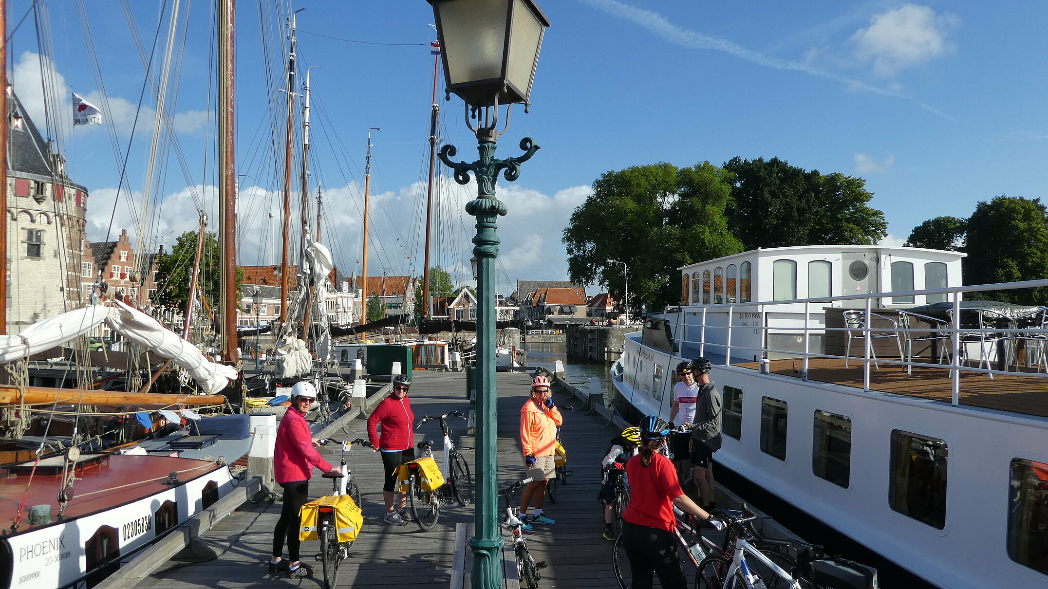 Cycletours Holidays Barges Liza Marleen at the Dock