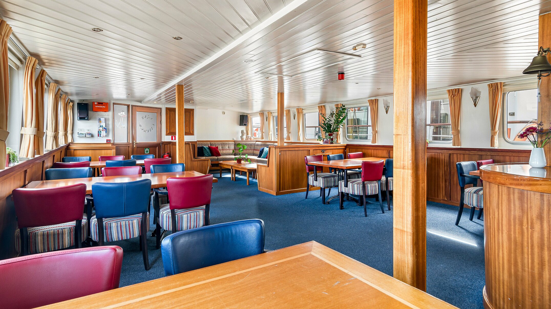 Cycletours Holidays Barges Liza Marleen Lounge Dining Area