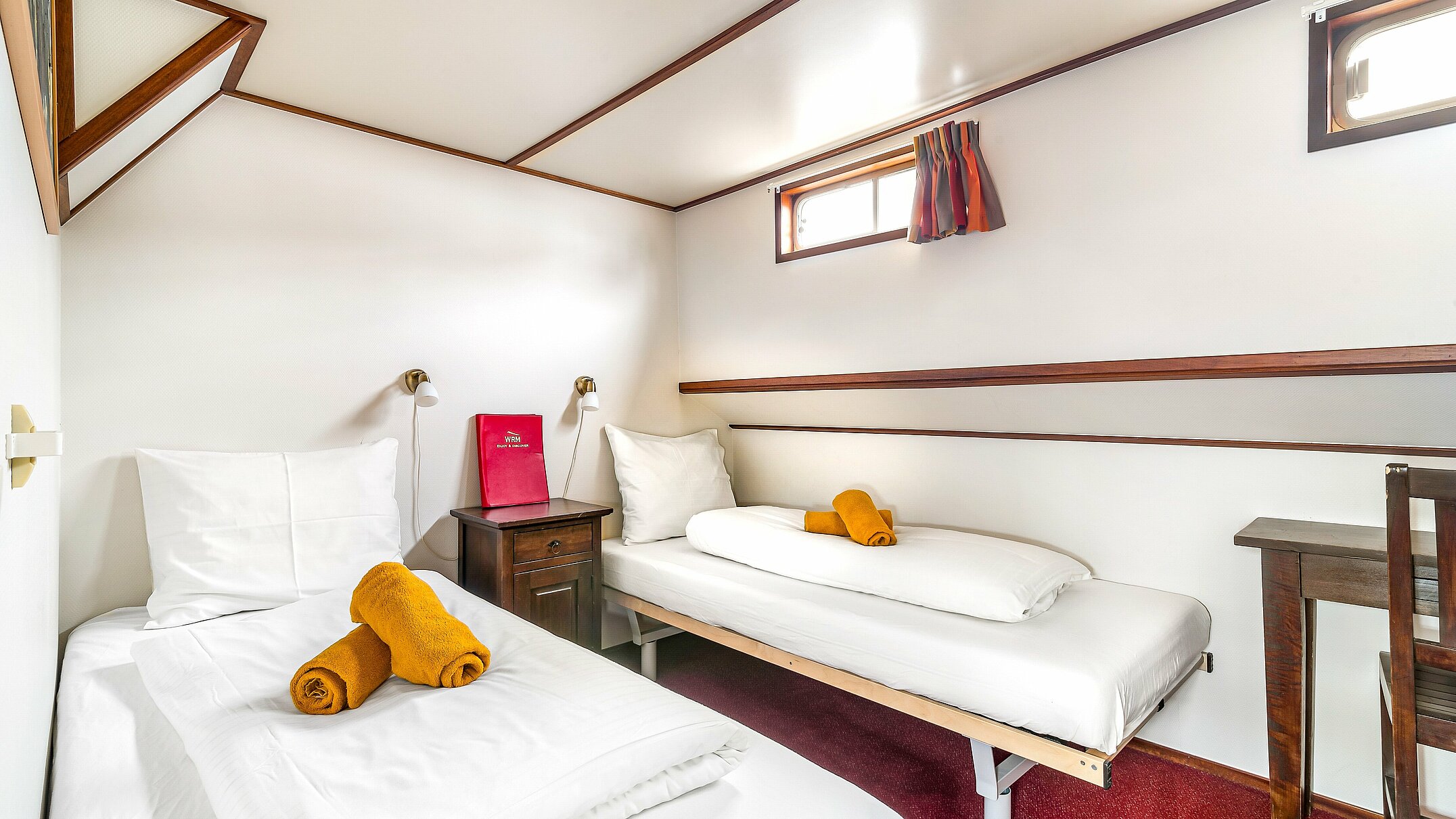 Cycletours Holidays Barges Wending Twin Cabin Beds